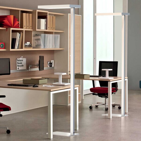 G & L Handels GmbH Lampadar LED Office up/down 4000K reglabilă, reglabil, Gri, Studiu / Birou, Metal, Proiector suspendat