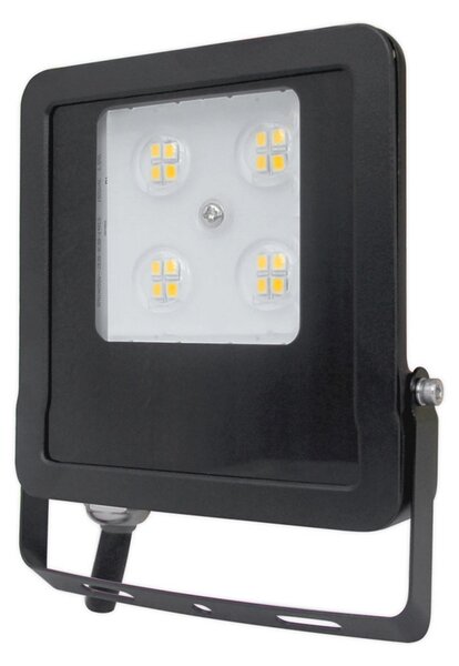 EVN Panthera proiector LED exter IP65 10W 3.000K, Negru, Metal, Spot de perete