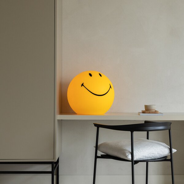 Lampadar Mr Maria, Smiley, reglabil, Galben, Cameră pentru copii, Plastic