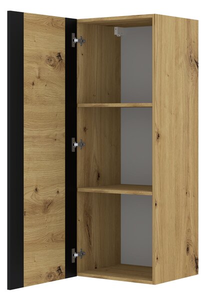 Dulap suspendat Montana (Stejar artisan + negru mat). 1085842