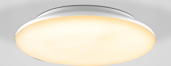 EVN Catino Plafonieră cu LED, senzor, 30 cm, reglabil, Alb, Baie, Plastic, Modern