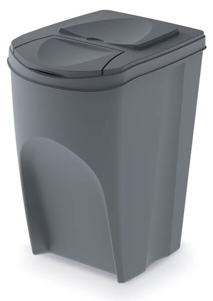 Set pubele pentru deseuri sortate, 4 x 35 l, gri