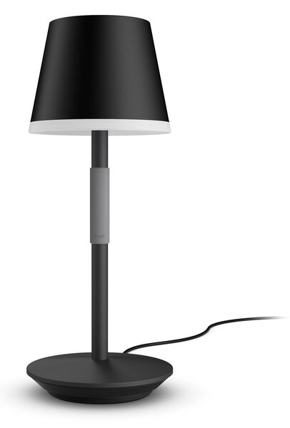 Lampă de Exterior Philips Hue, Hue Go, reglabil, Negru, Camera de zi, Metal, Modern