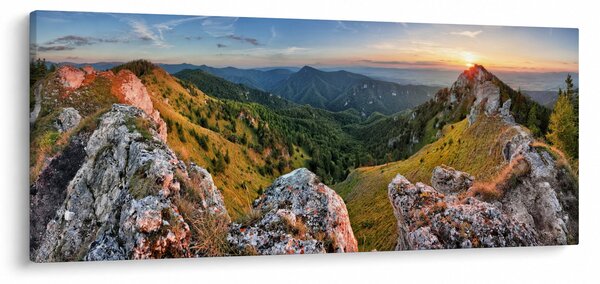 Tablou - Peisaj montan (120x50 cm)