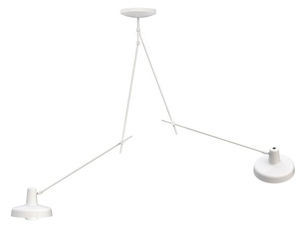 GRUPA Arigato plafonieră cu 2 lumini 110cm alb, reglabil, Alb, Studiu / Birou, Metal, Plafon cu flacără multiplă