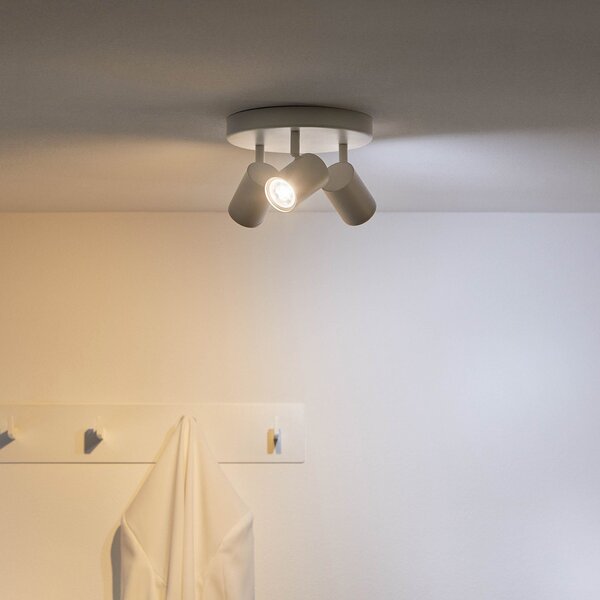 Plafoniere WiZ, Imageo, reglabil, Alb, Zona coridorului, Aluminiu, Modern