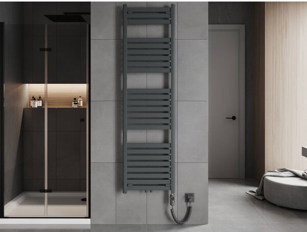 Mexen Uran, element electric de încălzire 1800x500 mm + tijă de încălzire 900 W, antracit, W105-1800-500-2900-66