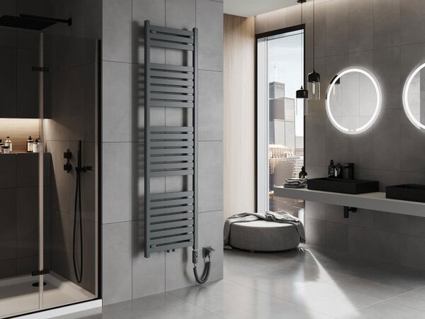 Mexen Uran, element electric de încălzire 1800x500 mm + tijă de încălzire 900 W, antracit, W105-1800-500-2900-66