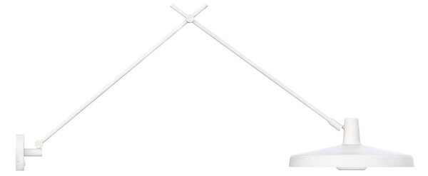 GRUPA Arigato 1 lampă de perete 1-lumină 140cm Ø45cm alb, Alb, Studiu / Birou, Metal