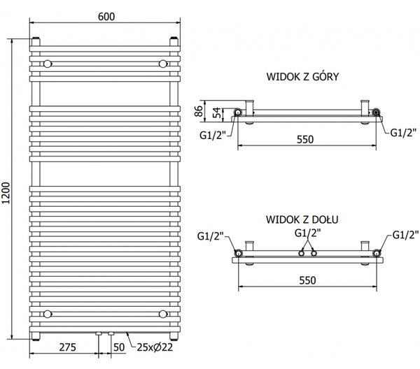 Mexen Sol, element electric de încălzire 1200x600 mm + tijă de încălzire 900 W, alb, W125-1200-600-2900-20