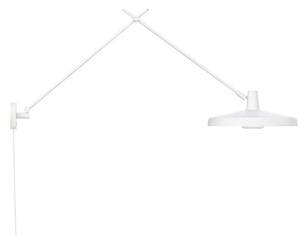GRUPA Arigato 1 lampă de perete 1-lumină 140cm Ø45cm alb, Alb, Studiu / Birou, Metal