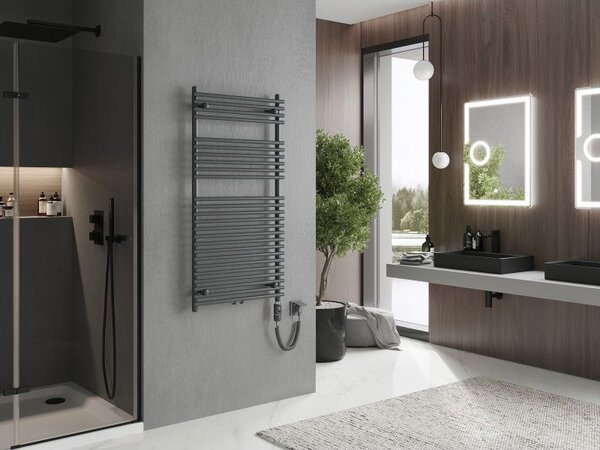 Mexen Sol, element electric de încălzire 1200x600 mm + tijă de încălzire 900 W, antracit, W125-1200-600-2900-66