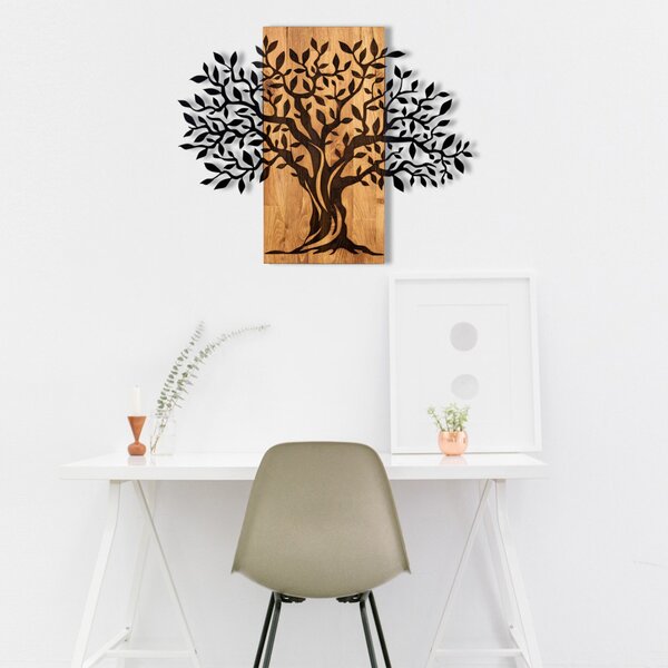 Accesoriu decorativ din lemn, copacul vieții, 72 x 58 cm