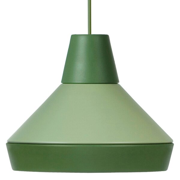 GRUPA Ili Cats Hat lampă suspendată verde deschis, reglabil, Verde, Camera de zi / sufragerie, Metal, Design