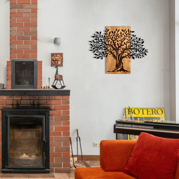 Accesoriu decorativ din lemn, copacul vieții, 72 x 58 cm