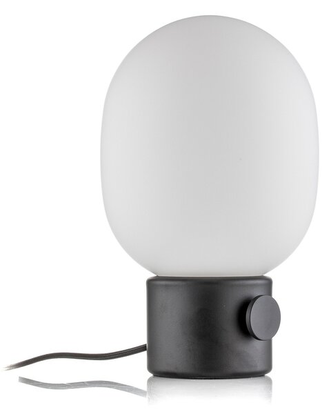 Lampă de masă Audo Copenhagen, JWDA, reglabil, Negru, Camera de zi, Sticlă, Design
