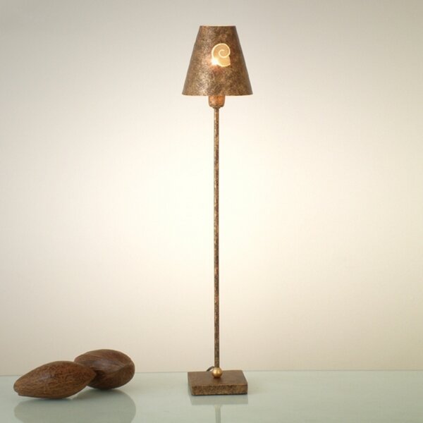 Holländer Lampă de masă Esempio, înălțime 70cm, Auriu / Alamă, Camera de zi / sufragerie, Metal, Modern