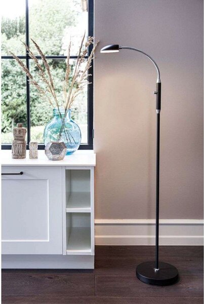 Lampadar Halo Design, reglabil, Alb, Camera de zi, Metal