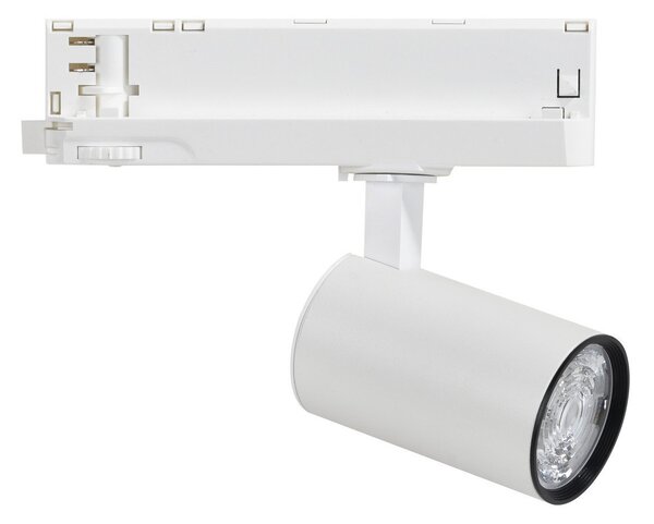 MEGAMAN Marco 2 Mini spot LED, alb, 2.800 K, 24° / 36°, trifazat, Alb, Camera de zi / sufragerie, Aluminiu, Modern