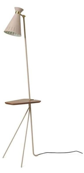 Lampadar Warm Nordic, Cone, Bej, Camera de zi, Metal, Vintage