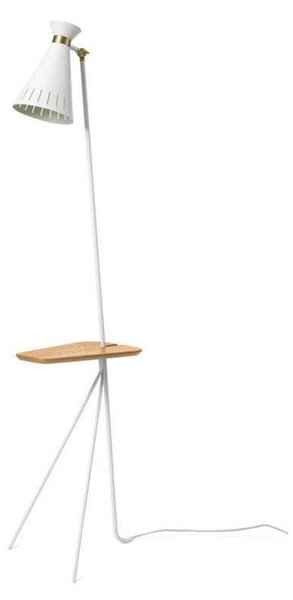 Lampadar Warm Nordic, Cone, Alb, Camera de zi, Metal, Vintage