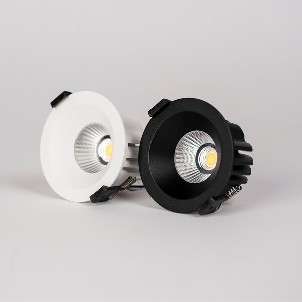 The Light Group Spot de încastrat SLC LED OnePro Soft, negru, 4.000 K, aluminiu, reglabil, Negru, Camera de zi / sufragerie, Aluminiu