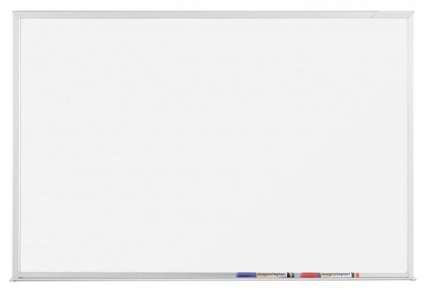 Tablă magnetică Magnetoplan cu suprafață ceramică 120 x 90 cm, albă