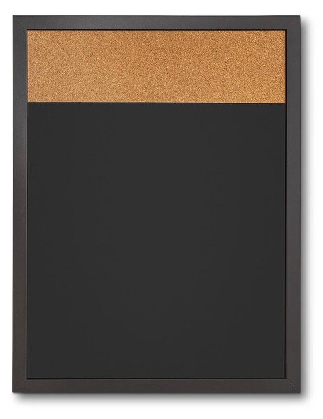 Tablă Combi Board / plută 45 × 60 cm, neagră
