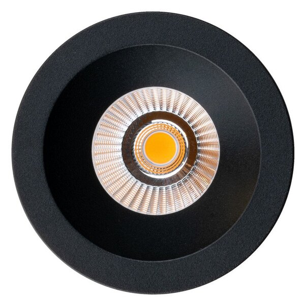 The Light Group Spot de încastrat SLC LED OnePro Soft, negru, 4.000 K, aluminiu, reglabil, Negru, Camera de zi / sufragerie, Aluminiu