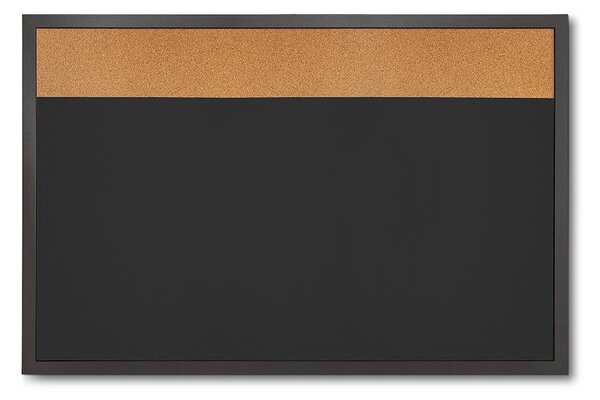 Tablă Combi Board / plută 60 × 90 cm, neagră