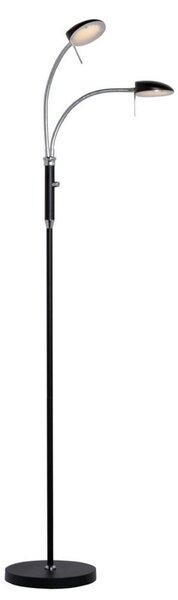 Lampadar Halo Design, reglabil, Negru, Camera de zi, Metal