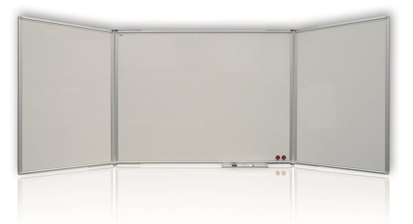 Tabla magnetica pliabila 120/240 x 90 cm, alba