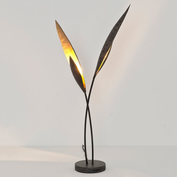 Holländer Strelicie - lampă LED de bufet grațioasă, Negru, Camera de zi / sufragerie, Metal, Design, Stand altcineva