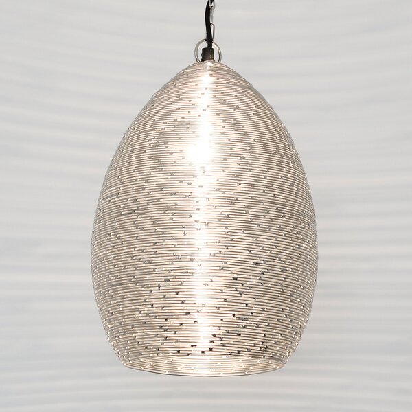 Holländer Lampă suspendată Colibri, înălțime 65 cm, Ø 33 reglabil, Metalic, Camera de zi / sufragerie, Metal, Modern