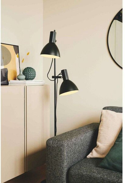 Lampadar Halo Design, Negru, Camera de zi, Metal