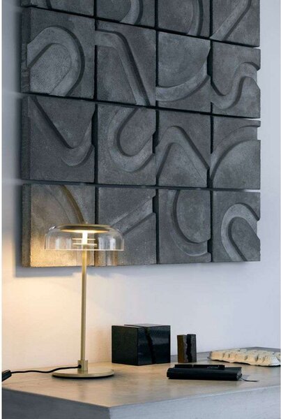 Lampă de masă Nuura Aps, Blossi, reglabil, Auriu / Alamă, Camera de zi, Metal, Scandinavă