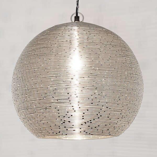 Holländer Lampă suspendată Colibri, înălțime 50 cm, Ø 33 reglabil, Metalic, Camera de zi / sufragerie, Metal, Modern