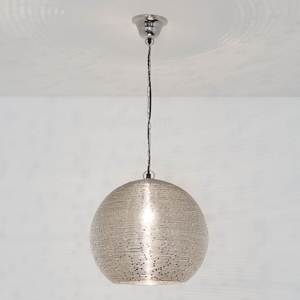 Holländer Lampă suspendată Colibri, înălțime 50 cm, Ø 33 reglabil, Metalic, Camera de zi / sufragerie, Metal, Modern