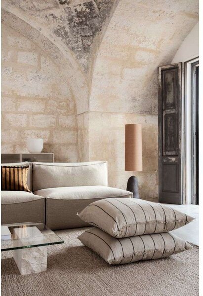 Lampadar ferm LIVING, Alb, Camera de zi, Țesătură / Textil