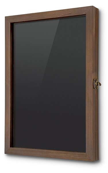 Vitrina magnetica din lemn A3, neagra