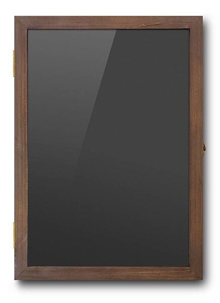 Vitrina magnetica din lemn A3, neagra