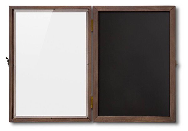 Vitrina magnetica din lemn A3, neagra