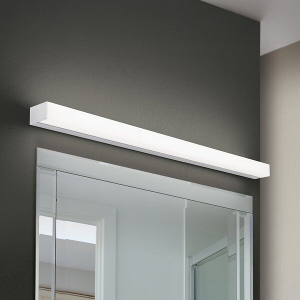 ORION Lumină pentru oglindă Horizon LED, lățime 90 cm, crom, IP44, Metalic, Baie, Aluminiu