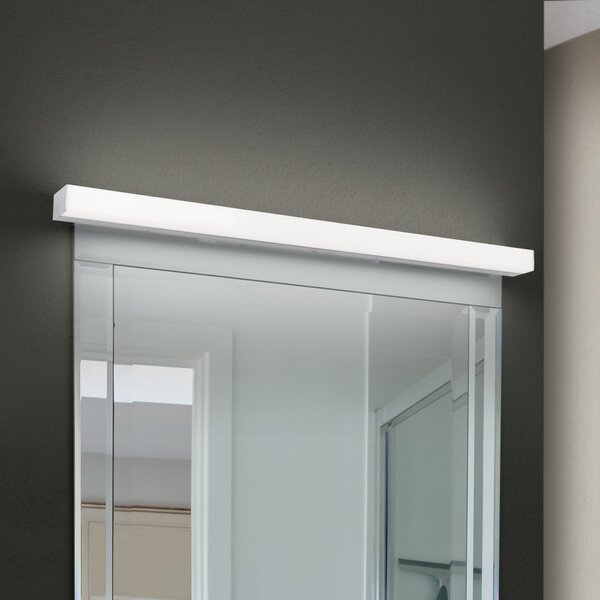 ORION Lumină pentru oglindă Horizon LED, lățime 90 cm, crom, IP44, Metalic, Baie, Aluminiu