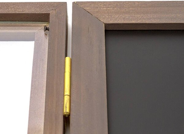 Vitrina magnetica din lemn A3, neagra