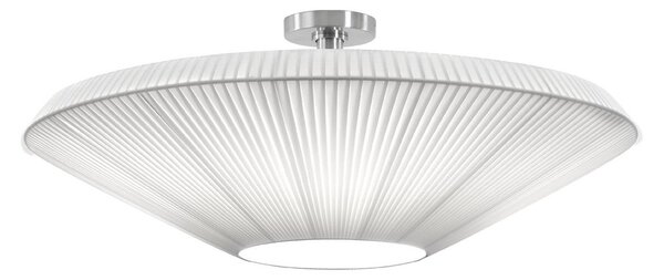 Bover Siam 80 plafonieră, nichel/alb, plastic, reglabil, Alb, Camera de zi / sufragerie, Plastic, Design
