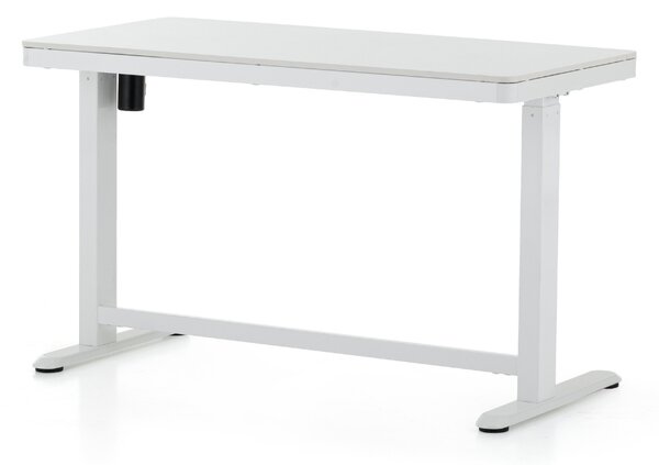 Birou OfficeTech 2 reglabil pe inaltime, 120 x 60 cm, alb