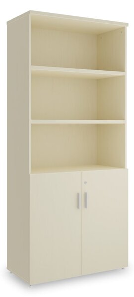 Dulap înalt SimpleOffice 80 x 40 x 180 cm, mesteacăn