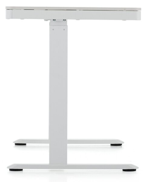 Birou OfficeTech 2 reglabil pe inaltime, 120 x 60 cm, alb