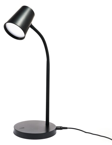 Lampă de masă Lindby, Ailina, reglabil, Negru, Studiu / Birou, Plastic, Modern